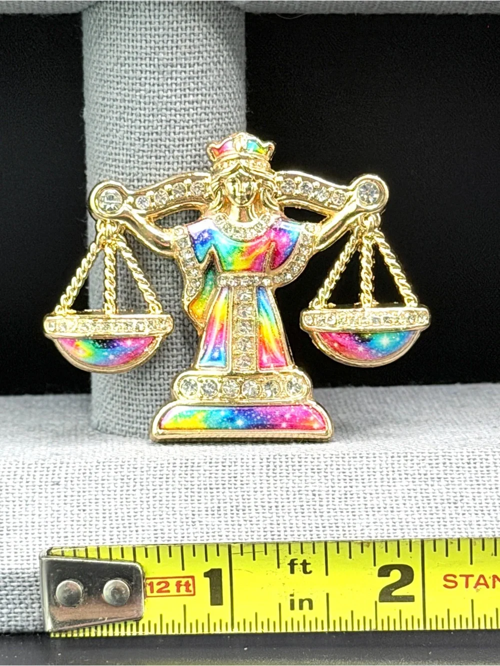 Libra Zodiac Brooch